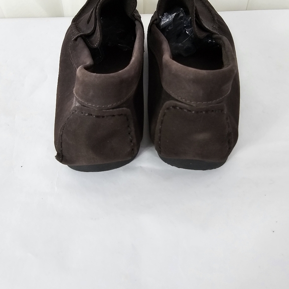 Laurent Effel Chocolate Brown Suede Leather Loafer Driving Shoe Size 44 - Picture 6 of 9